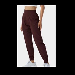Burgundy Halara Joggers